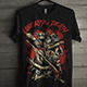 Grunge Design T-Shirt with Bloody Fight Illustration - GraphicRiver Item for Sale
