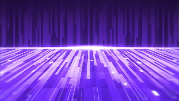 Animation of a group of purple parallel light trails alt