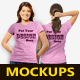 Women T-Shirts Mockups - GraphicRiver Item for Sale