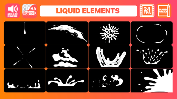 Liquid Motion Elements + Titles Pack