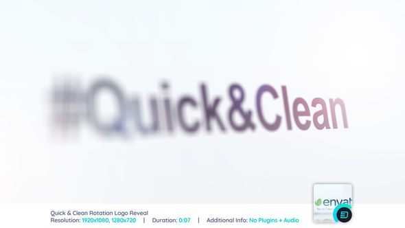 Quick & Clean Rotation Logo Reveal alt