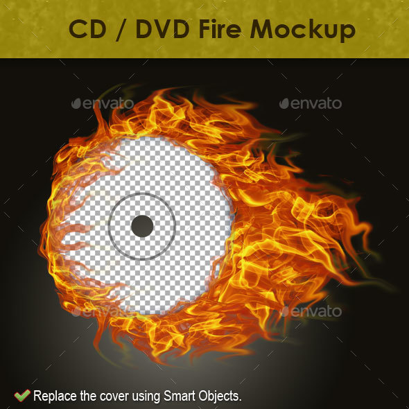 CD / DVD Fire Mockup