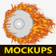 CD / DVD Fire Mockup - GraphicRiver Item for Sale