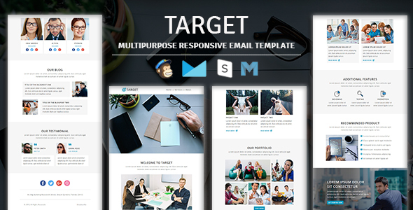 Target - Multipurpose Responsive Email Template With Stampready Builder Access