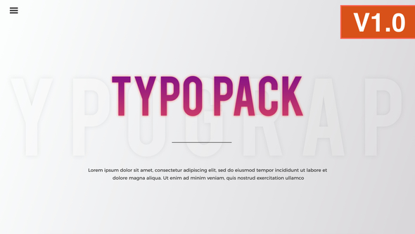 Typography Pack