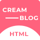 Cream Blog - Trendy HTML Template - ThemeForest Item for Sale