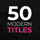 Modern Titles - VideoHive Item for Sale