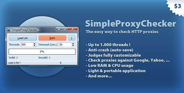 SimpleProxyChecker - The easy way to check proxies