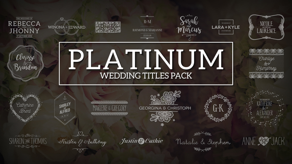 Platinum | Wedding Titles Pack