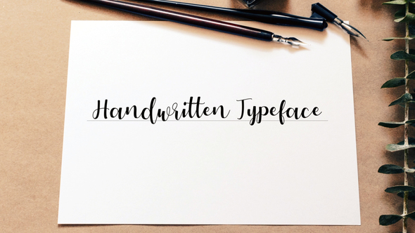 Hand-Written Typeface