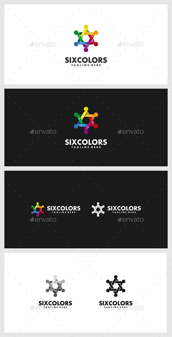 SixColors Logo Template