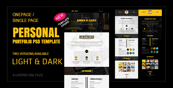 John Smith - Multipurpose One Page Portfolio Template