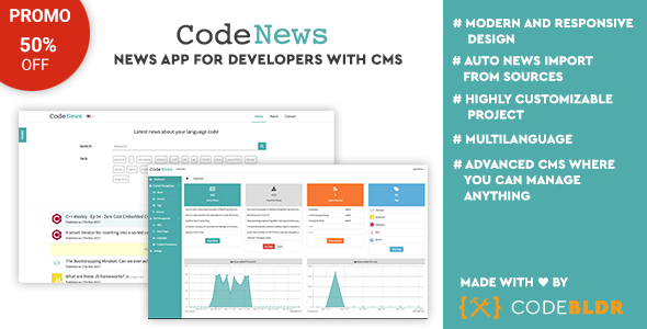 Code News - News Web App for Developers with CMS