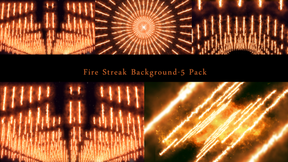 Fire Streak Background 5 Pack