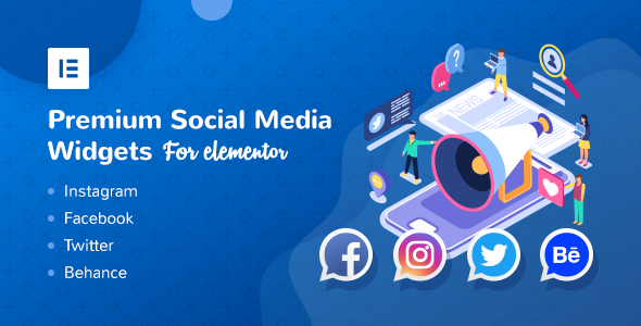 Premium Social Media Widgets for Elementor