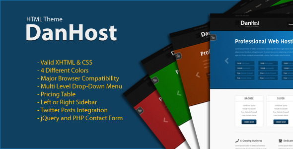 01 preview.  large preview - DanHost - Hosting Template