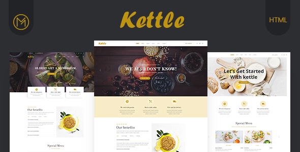 Kettle - Restaurant & Food HTML5 Template