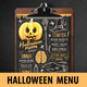 Halloween Party Menu - GraphicRiver Item for Sale