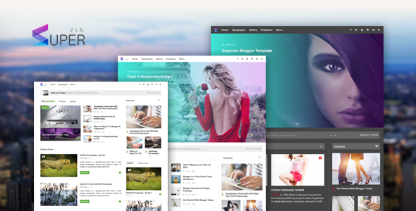 Superzin - Responsive Blogging &amp; Magazine Blogger Szablon