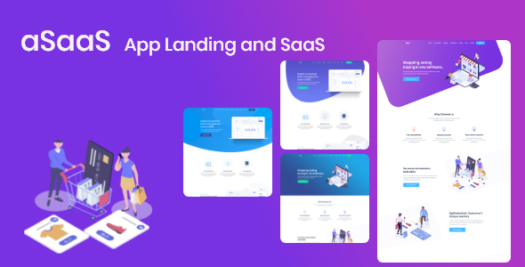 App Landing and SaaS HTML Tempalte - aSaaS