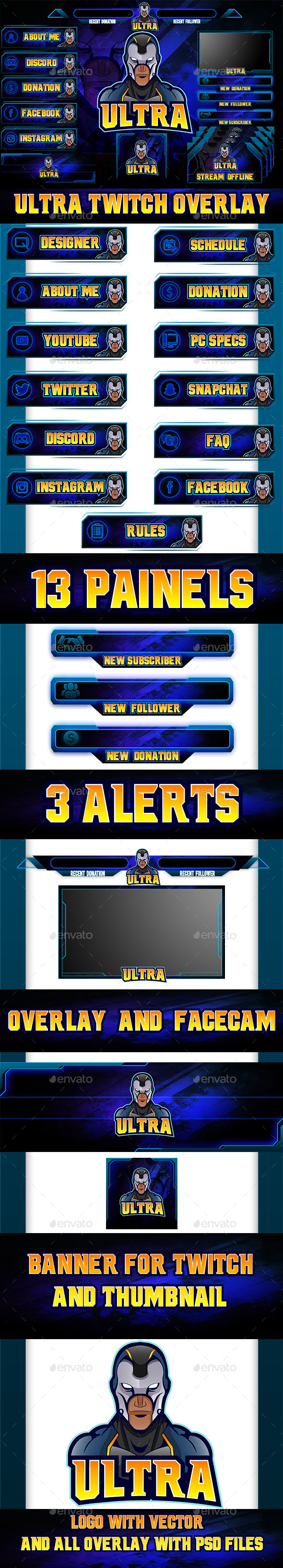 Twitch Banner Graphics Designs Templates From Graphicriver
