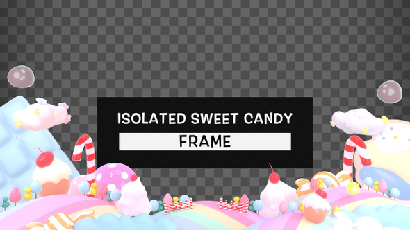 Isolated Sweet Candy Frame