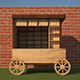 Wooden Food Cart - 3DOcean Item for Sale