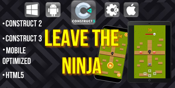 Leave the ninja - Html5 Game template