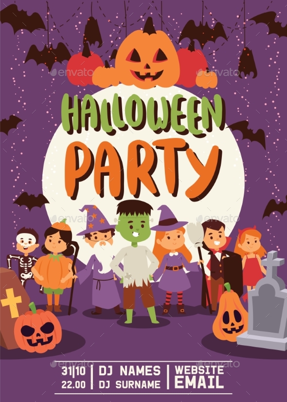 Halloween Kids Costume Trick or Treat Party