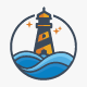 Lighthouse Logo design - GraphicRiver Item for Sale
