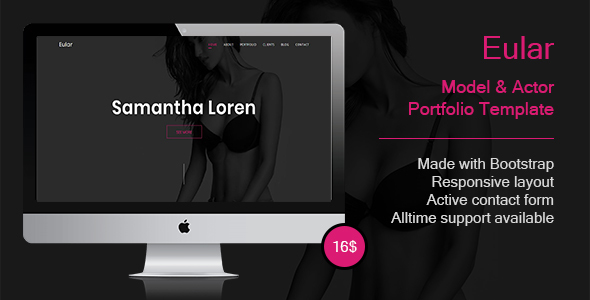 Eular-Model & Actress Portfolio Template