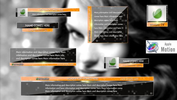 Clean Stylish Lower Thirds Pack - Apple Motion