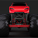 Monster Truck Tesla Roadster - 3DOcean Item for Sale