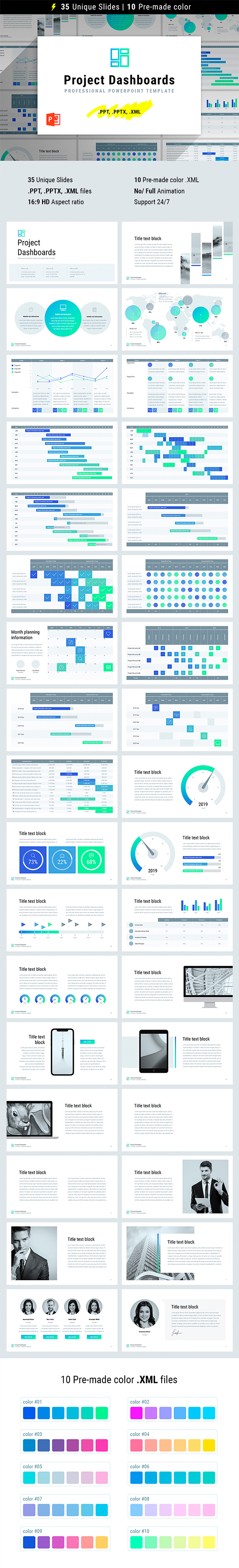 Project Dashboards for PowerPoint