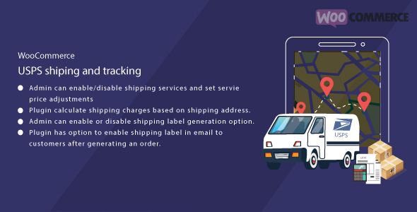 WordPress WooCommerce USPS Shipping Print Label and Tracking