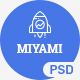 Miyami One Page Creative Agency PSD Template - ThemeForest Item for Sale