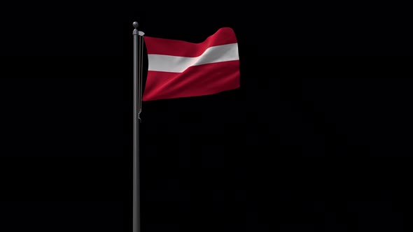 Flag Of Vaduz With Alpha 4K