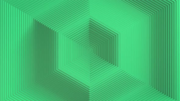 Abstract hexagon pattern with offset effect