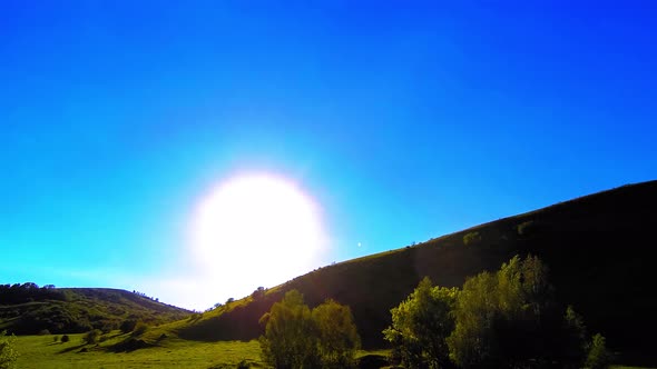 UHD Mountain Meadow Timelapse at the Summer