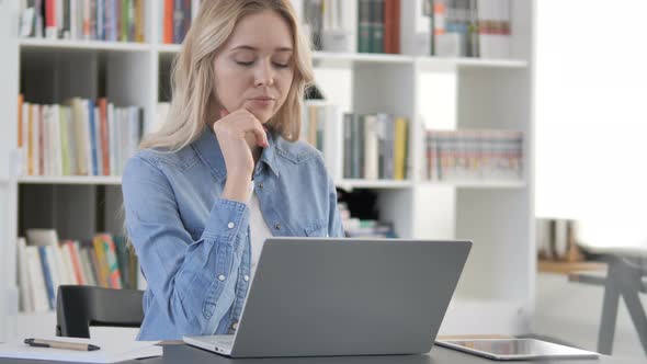 Woman Thinking New Idea