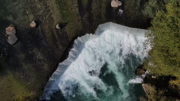 Drone Shot Waterfall