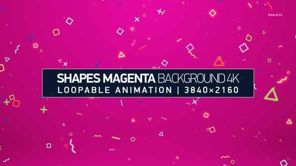 Shapes Magenta Background