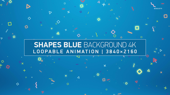 Shapes Blue Background