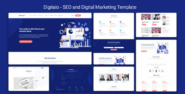 SEO and Digital Marketing Template - Digitalo