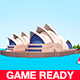 Cartoon Low Poly Sydney Opera House - 3DOcean Item for Sale