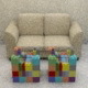 Cubes Tea - Coffee Table with Couch - 3DOcean Item for Sale