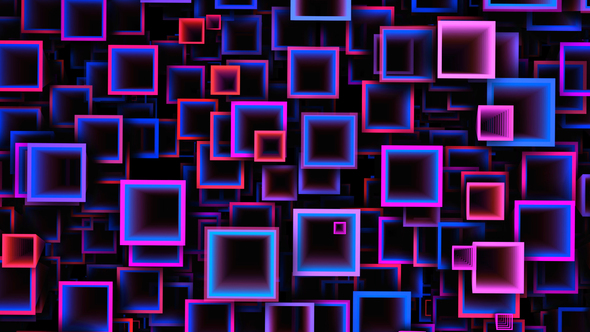 Vj Loop Colorful Cubes