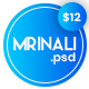 Mrinali | One Page Creative Portfolio PSD Template - ThemeForest Item for Sale