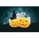 Halloween Background with Ghost - GraphicRiver Item for Sale