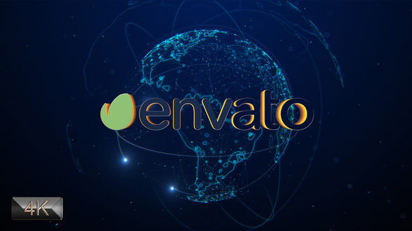 Digital World Connection Logo Reveal 4K alt